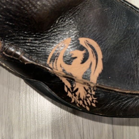 Sketchers Brown Phoenix Bird Leather Size 9.5 Men’s Slip On, Loafers F15-3 Eagle main image 8